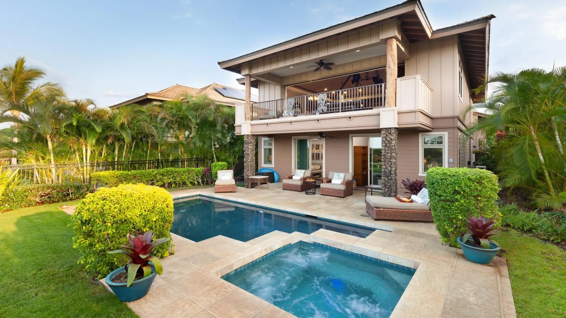 別荘 Lotus Pad Vibrant Kamilo 4Br Home With Heated Pool And Spa ワイコロアビレッジ